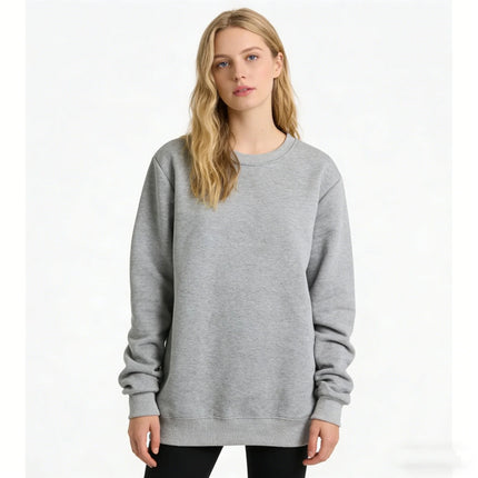 Korean version autumn women's comfortable loose T-shirt, women's fashionable casual daily pullover, women's warm long sleeved