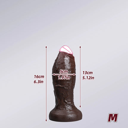 Big Glans Realistic Thick Dildo Double Silicone Skin Soft Dildos Penis Woman Man Anal Sex Toys Suction Cup Dick Masturbators 18
