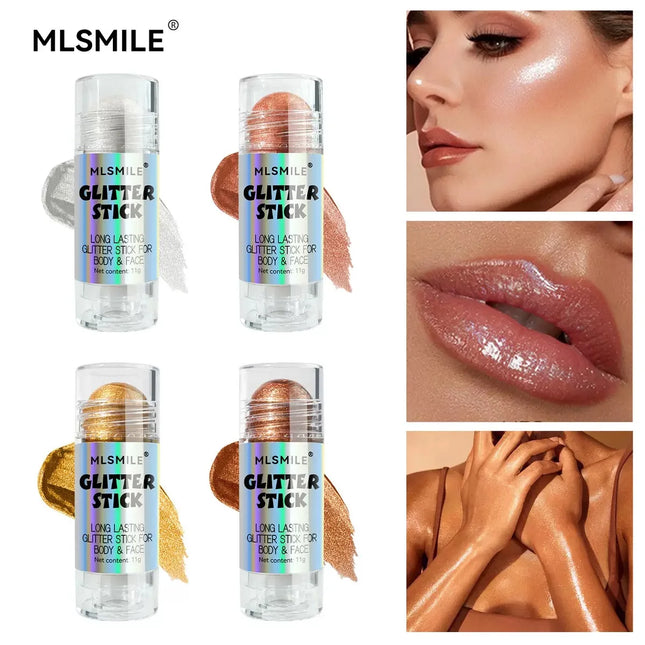 4 Colors Brighten Highlighter Bar Cosmetics Face Contour Bronzer Shimmer Highlighter Stick Body Highlighter Beauty Makeup