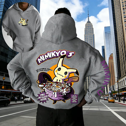 2026 Pok É Mon Animation Pikachu Printed Hoodie Trendy Casual Loose Men's and Women's Style Hoodie Top