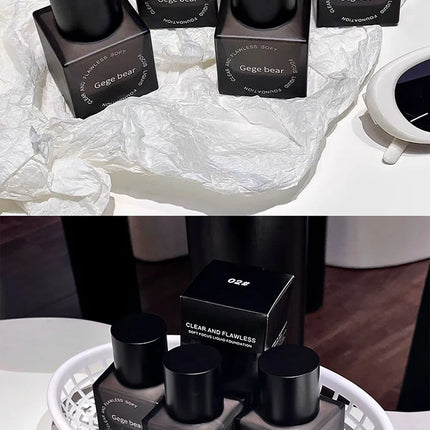 Gege Bear Clear Flawless Foundation, Natural, Hydrating, Long-Lasting, Coverage for Dry and Oily Skin Types to Even Skin Tone