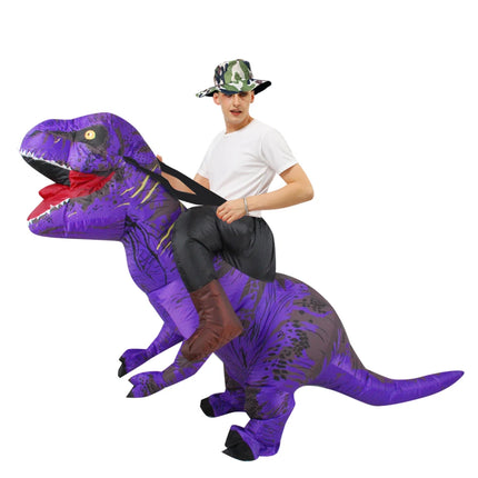 Adult Kids T-Rex Dinosaur Inflatable Costumes Purim Halloween Christmas Mascot Anime Party Cosplay Costume Dress Fancy Suits