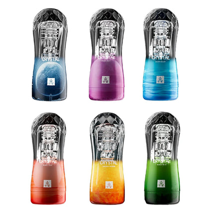 Male Masturbator Transparent Soft Vagina Vacuum Sucking Pocket Pussy Cup Penis Endurance Exercise Sex Toys for Men 18+