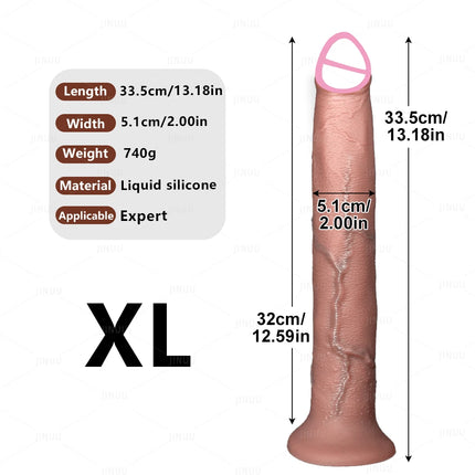 Realistic Long Dildo Anal Plug with Suction Cup Strap-on Penis Butt Plug Long Dick Sex Toys for Women men Phallus Anal Dilator