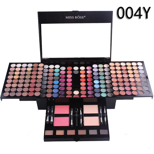 MISS ROSE Makeup Set Box Professional Full Kit 180 Color Glitter Eye shadow Palette Powder Brush Foundation Cosmetic Gifts Women