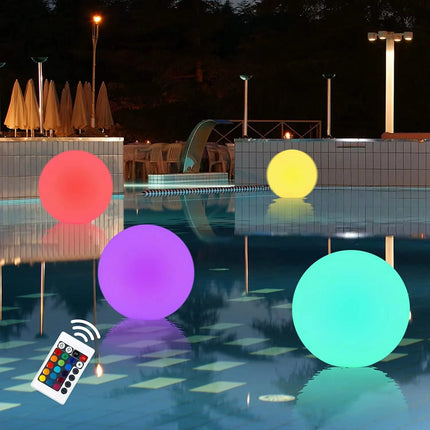 Large Floating and Inflatable Led Glow-In-The-Dark Beach Ball Toy with Color-Changing Lights, Perfect for Summer Parties, Pool/Beach Parties, Raves, or Glow-In-The-Dark Parties