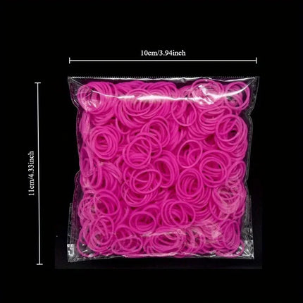 600pcs+ Loom Rubber Band Refill Kit in 31 Colors Bracelet Making Kit for Kids Weaving DIY Crafting Gift with  Loom Bands Toys