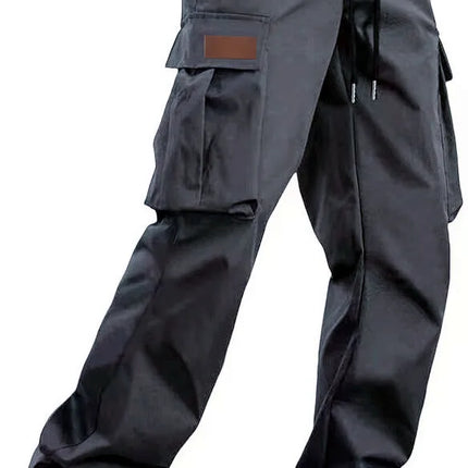 2026Mens Casual Jogger Pants Relaxed Fit Cargo Pants Drawstring Sweatpants Hiking Outdoor Twill Sport Pants