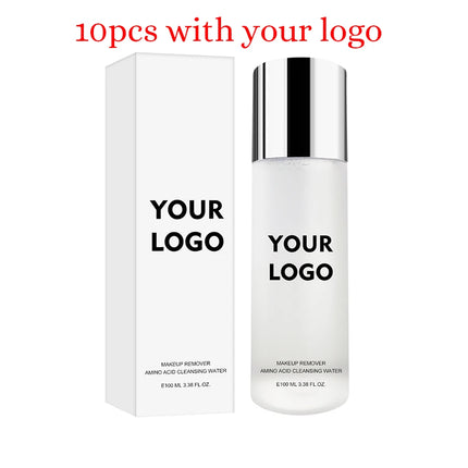Private Label Makeup Remover Custom Logo 100ML Pure Plant Eye Lip Facial Amino Acid Cleansing Makeup Smooth Skins Texture Moist