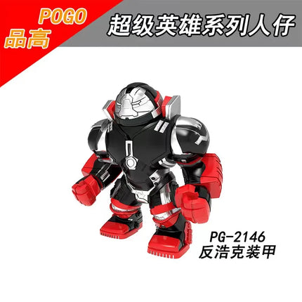 Building blocks, Marvel superheroes, assembled dolls, Spider Man, Iron Man, Venom, Shark, Deadpool, DIY gifts, children's toys