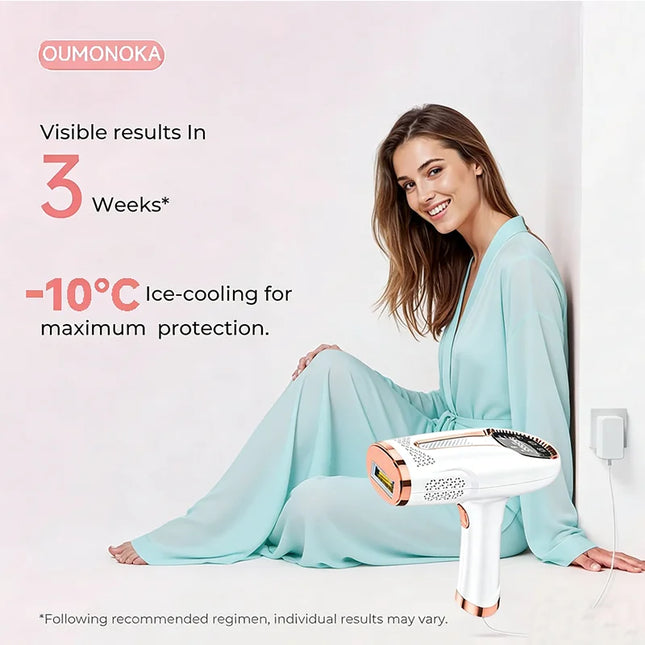 999999 Flashes IPL Laser Epilator for Women, Home Use Devices, Painless Electric Epilator for Bikini Hair Removal, Dropshipping