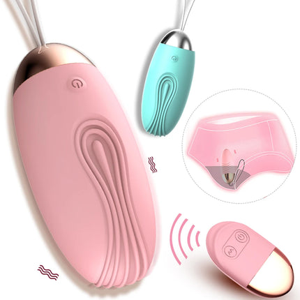 Kegel Ball Wireless Remote Control Vibrating Egg Clitoris Stimulator Vaginal Massage Ball G- Spot Vibrators Sex Toys for Woman
