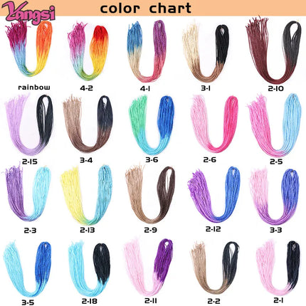 Full Star 30 Inch Synthetic Zizi Braids Thin Box Braids Hair Extensions Brown Pink Blue Red 613 Ombre Box Crochet Braiding Hair