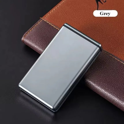 Thin Cigarette Case 20pcs Pack Ultra-thin Lightweight Cigarette Storage Box Aluminum Alloy Cigarette Case Automatically Pops Out