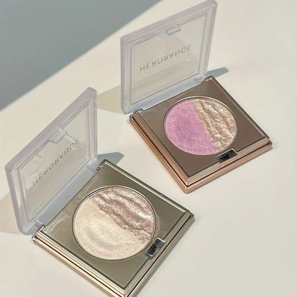 2-In-1 Highlighter And Contour Palette,Long-Lasting Radiant Contouring Makeup Waterproof Shimmer Face Makeup for Face & Body