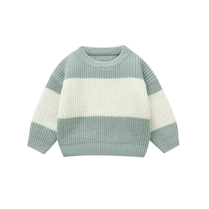 Baby Boys Girls Sweaters Clothes Autumn Winter Knitted Infant Unisex Pullovers Crew Neck Full Sleeves Toddler Knitwear Tops 1-3Y