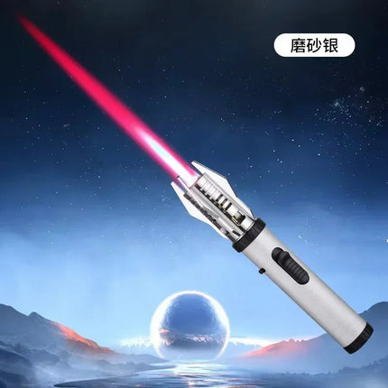 1800° High Temperature Spray Gun  Butane Gas Lighter Metal Outdoor Wind-proof Blue Powerful Flame Torch Jet Lighter Welding Tool