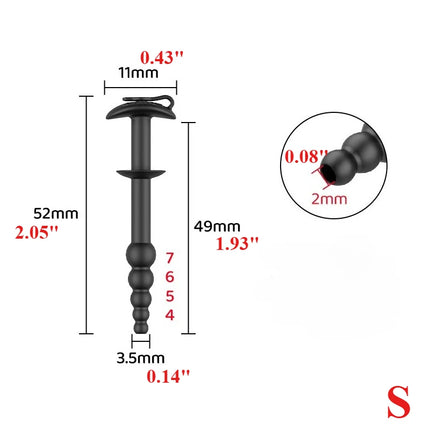 Silicone Penis Plug,Hollow Urethral Sounding Sound Flexible Urethra Dilation Dilator Masturbation Penisplug Sex Toys for Men