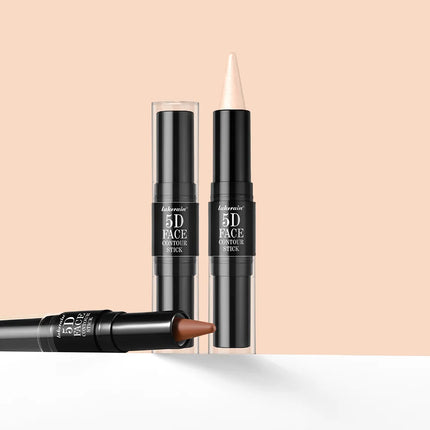 Dual-Ended Sharp Tip Contour Highlighter Waterproof And Sweatproof Long Lasting-Up To 12 Hours Multi-Use Contour Stick Makup