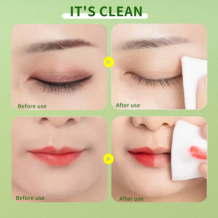 A pack of makeup remover wipes, facial and eye makeup remover, mild and non-irritating, special for makeup remover.