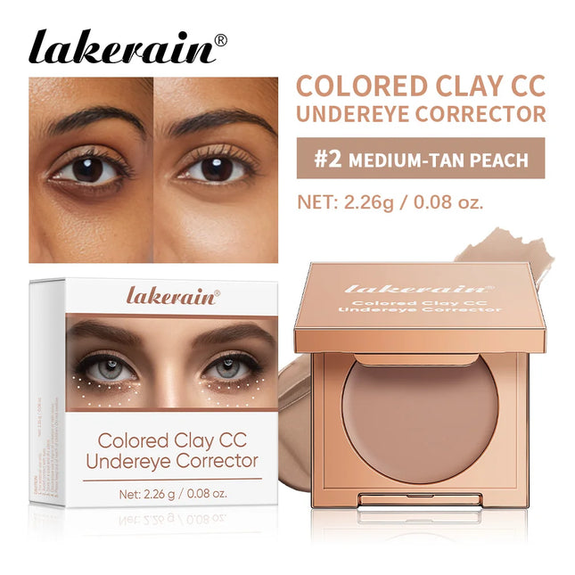 Lakerain Undereye Color Correction Concealer Fine Clay Texture Quickly Covers Dark Circles Waterproof Moisturizes Bright Skin