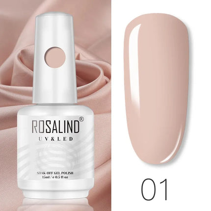 ROSALIND 15ml Nail Gel Polish Macaron Hybrid Varnish Semi Permanent Nail Art Design Soak Off Top Base Coat Esmalte UV Gel Nail