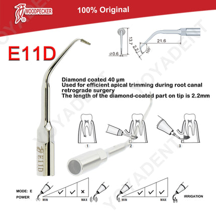 Woodpecker Tips DTE Dental Ultrasonic Endo Scaler Tips Scaling Tips Fit EMS UDS NSK SATELEC Scaler Handpiece Dentistry Tools