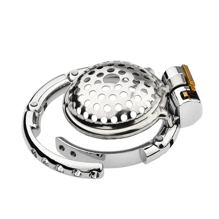Adjustable Snap Ring Male Chastity Device Metal Cock Cage Slave BDSM Sex Toys for Men Penis Urethral Lock Adult Chastity Belt