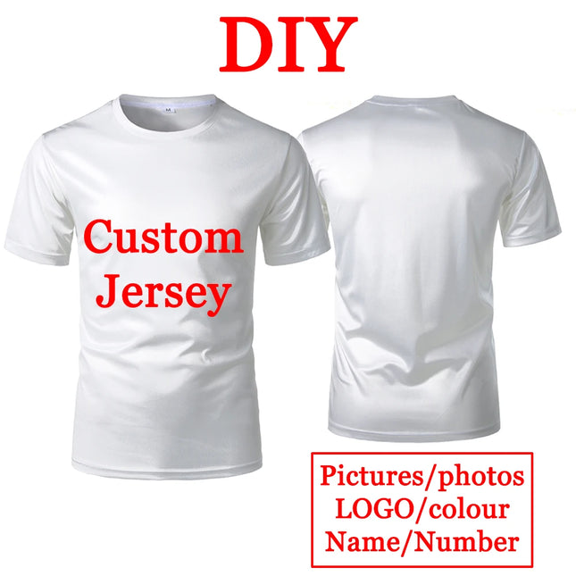 DIY Customized Logo Custom T-shirt Personalized Quick-drying Sports Jersey T Shirts Men Women Print Original Design Gifts Tees