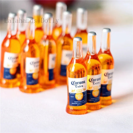 Sale 5Pcs/set  Stereo Beer Bottle Mini Corona Miniatures Food Play with Shooting Props  Dollhouse DIY Accessories