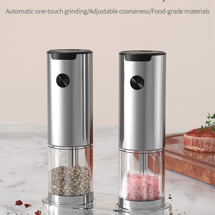 Electric Salt And Pepper Grinder With Adjustable Coarseness Refillable Mills Battery Powered Pepper Grinder Kitchen Gadget Tool