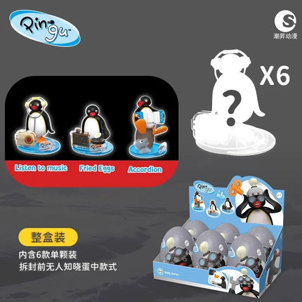 Anime Pingu Gashapon Blind Box Cute Surprise Mystery Boxes Figures Model Toys Cartoon Kawaii Desktop Decor  Kid Gift