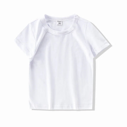 Autumn Spring Cotton Children T-shirt Boys Girls Tees Long Sleeve White Shirt Kids Tops Baby Clothes Solid Black Blue Yellow