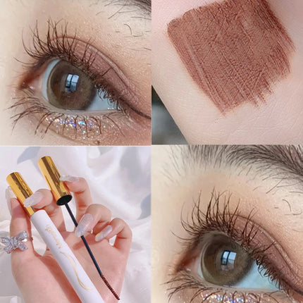 Merssitin Waterproof Mascara Slender Long Curly Mascara Does Not Smudge Blue Mascara Waterproof Mascara Sexy Clear Mascara