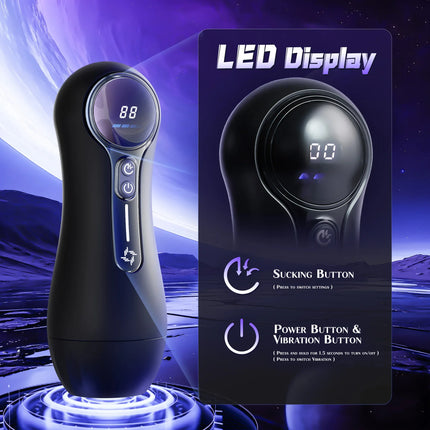 Mens Automatic Masturbator 9 Mode Vibrating Sucking Blowjob Penis Trainer Pocket Pussy Cock Glans Massager Adult Sex Machine Toy