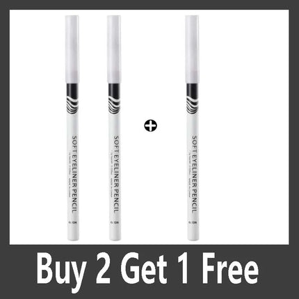 Wooden Rod White Inner Eyeliner Pen Eyelid Under Crease Pen Matte White Pen Beauty Eyeliner Easy Coloring