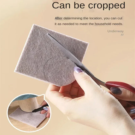 3-72Pcs Felt Chair Leg Pads 3mm Thick Floor Scratch Protector Mat Mute Non-slip Self Adhesive DIY Furniture Accessories