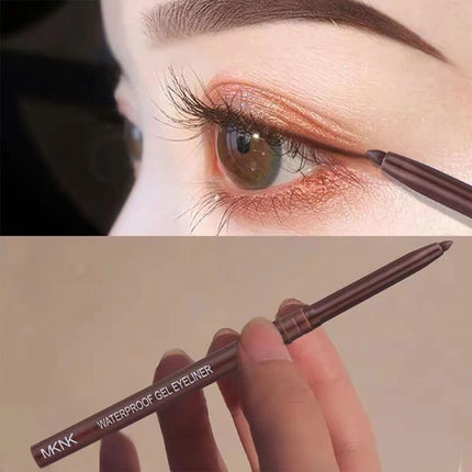 Waterproof Eyeliner Pen Smooth Matte Black Brown Gel Eye Liner Pen Quick-drying Long Lasting Pencil Not Blooming Eye Makeup