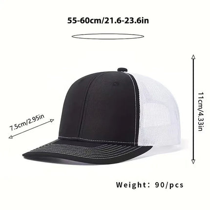 Summer Unisex Slight Curved Brim Trucker Hat Hot Sale Breathable Casual Cap for Men Women Outdoor Daily Wear
