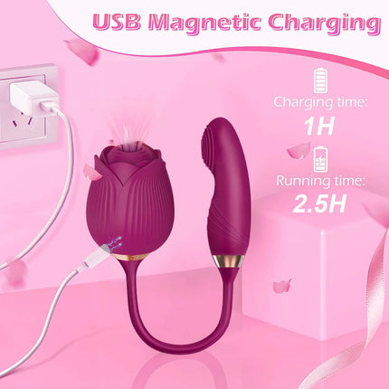 Clitoris Sucker Vibrator for Women Nipples Clit Stimulator Finger Wiggle G-Spot Vibrator Female Masturbator Sex Toy for Women 18