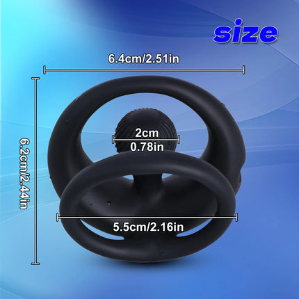 App Mini Vibrator for Male 9 Vibration Cock Ring Prostate Clit G-Spot Stimulator Ejaculation Delay Masturbator Sex Toys for Men