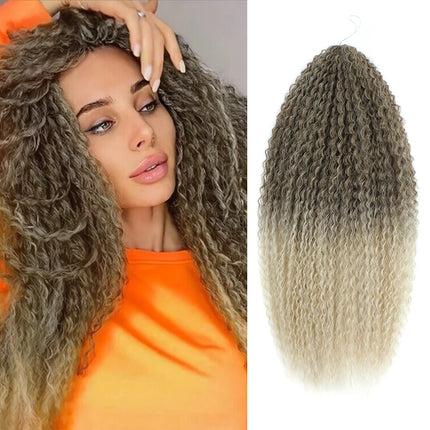 Crochet Hair Afro Curls Braiding Hair Extensions Synthetic African Braided Hair For Braids Kinky Curly Soft Ombre Pink Purple