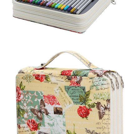 72/120/168/200 Slots School Pencil Cae for Girls Stationery Box Organizer Large Capacity Pencilcase Kawaii Pen Bag Office Pouch