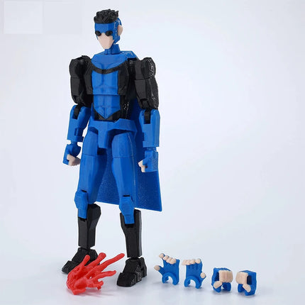 3D Printed Dummy 13 Invincible Boy Titan Model Multi-jointed Movable Action Figure Desktop Ornament Animation Model For Kids Fan