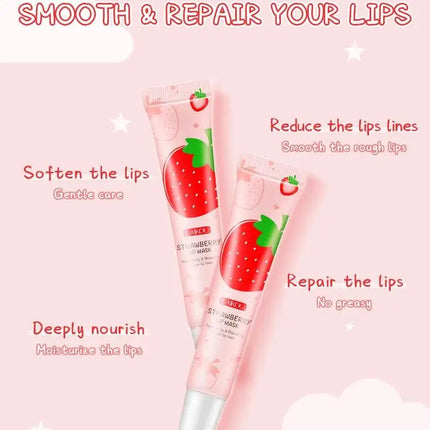 LAIKOU Strawberry Lip Balm  Moisturizing Refreshing Non-sticky Anti-Cracked Lip Mask Lips Care 18g
