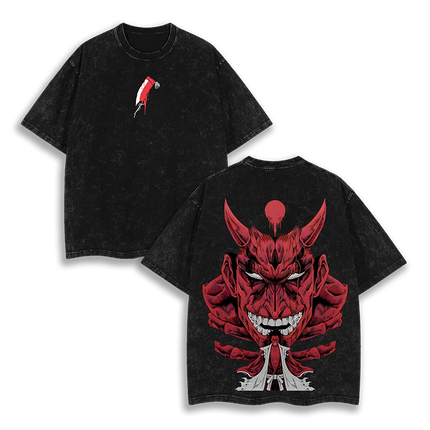 Washed Oversized Bleach Anime Graphic T Shirt Women Men Ichigo Kurosaki Bankai Hollow Bleach T-Shirt Female Male Clothing Tees