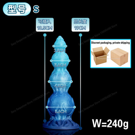 Huge Long Anal Plug/Dildo Monster Alien Large Butt Plug Silicone Suction Cup Anal Dilator G-Spot Sex Toys For Women Men Ass Toys