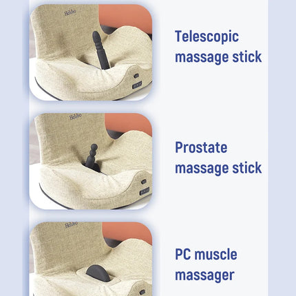 New Style Solo Sex Saddle Set with 3 PCS Vibrator - Sex Sofa Chair Dildo Mount for Vagina Clitoral Anal Stimulation