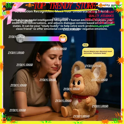 New Bao-Aoai Doll Educational Companion Chat Intelligent Soothing Emotional Dialogue Doll Toy Holiday Christmas Gift