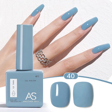 AS 1pc 15ml Bright Yellow Gel Nail Polish Starter Pure Soak Off No Wipe Nail Gel Polish Varnish Suitable For All Seasons